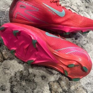 NEW YEAR SALE 20% OFF Nike Pink and Teal soccer cleats